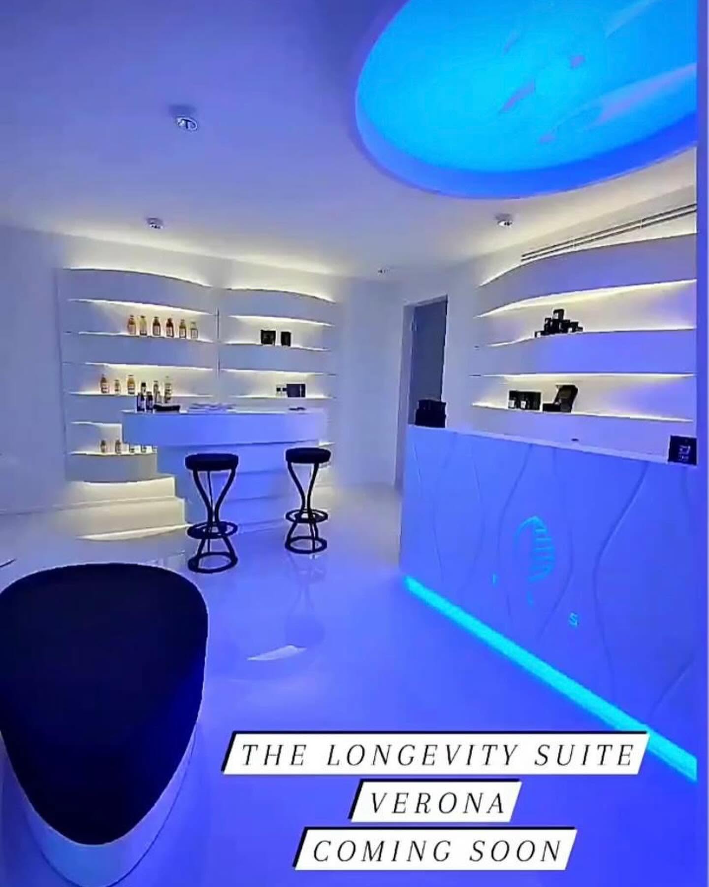 The Longevity Suite Verona, illuminazione della zona espositiva
